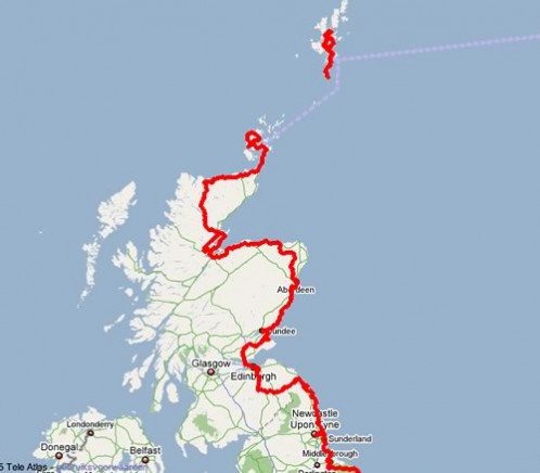 Fietsroute Schotland